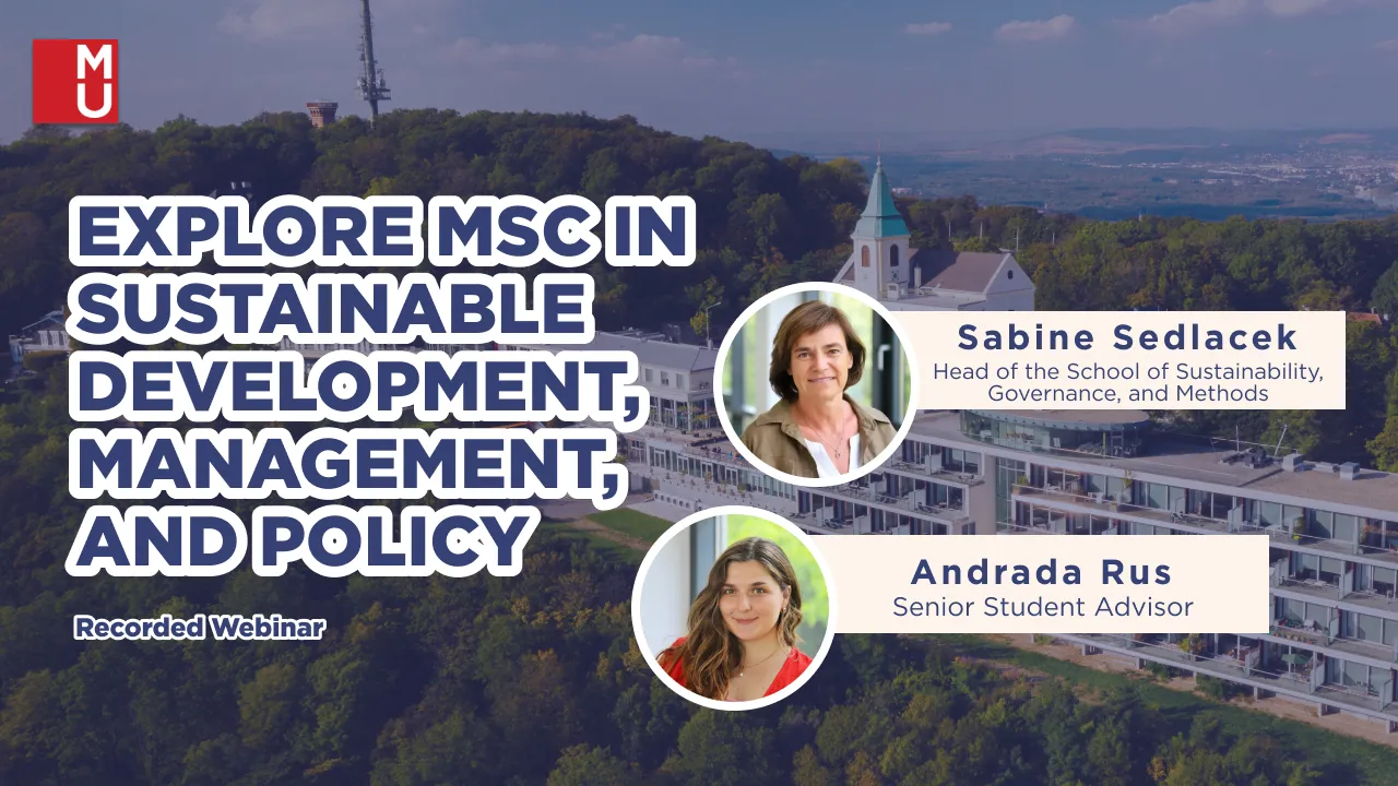 Thumbnail Explore MSc in Sustainable Development, Management, and Policy